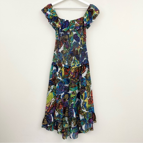 Nanette Lepore Swim Multicolor Butterfly Print Dress Cover Up - Picture 1 of 12